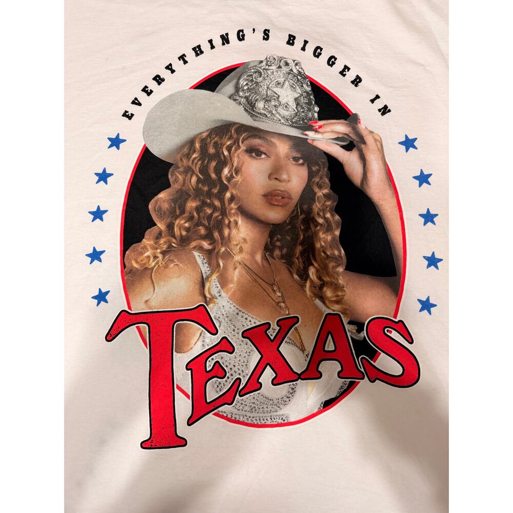 Beyonce Cowboy Carter Tour Shirt XL Everything Bigger In Texas [IMPERFECTIONS]